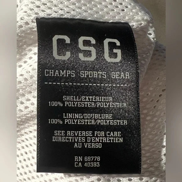 😎🏆Champs Sports Gear Jacket Lightweight Black White Size XL - Picture 12 of 14